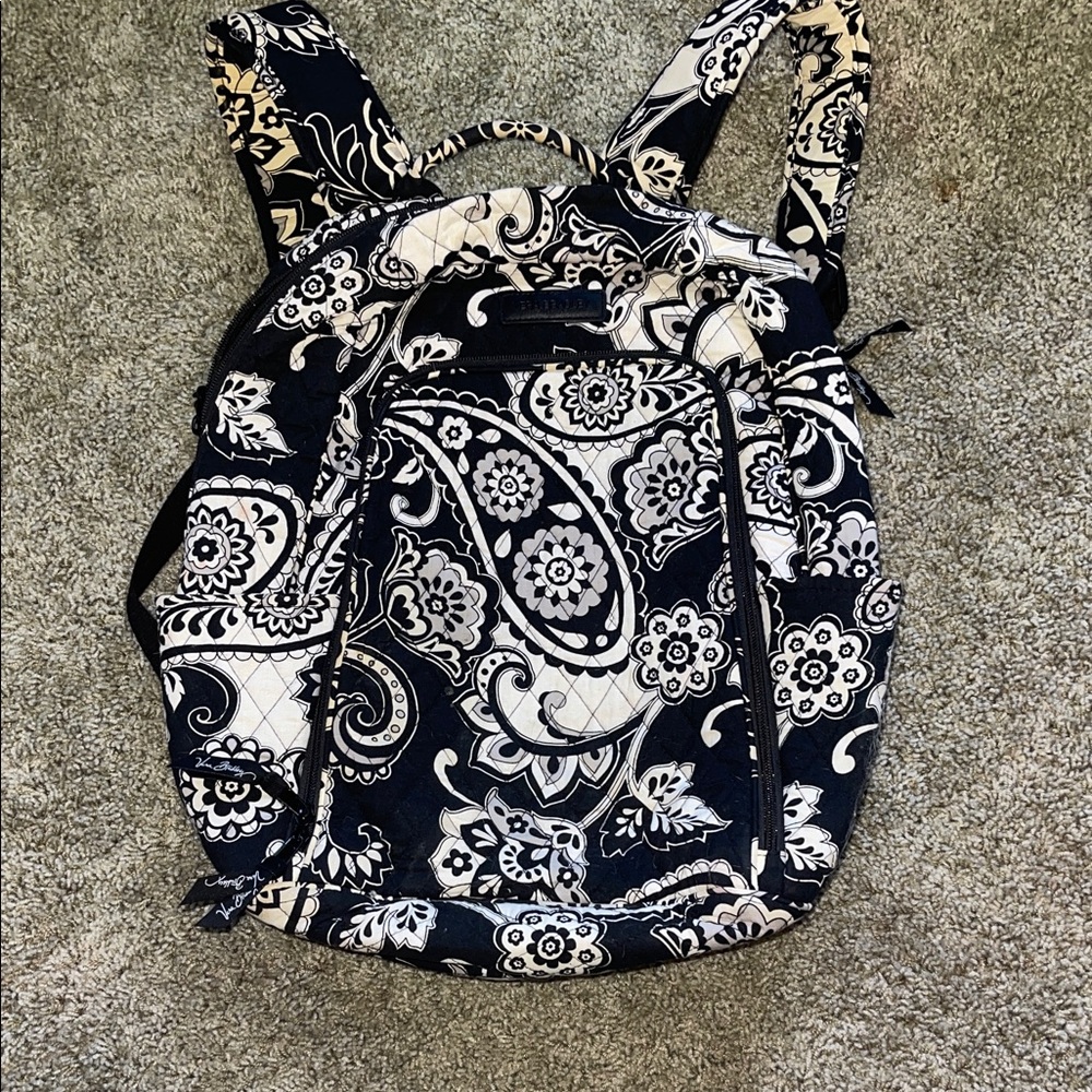 Vera Bradley Black and White Backpack
